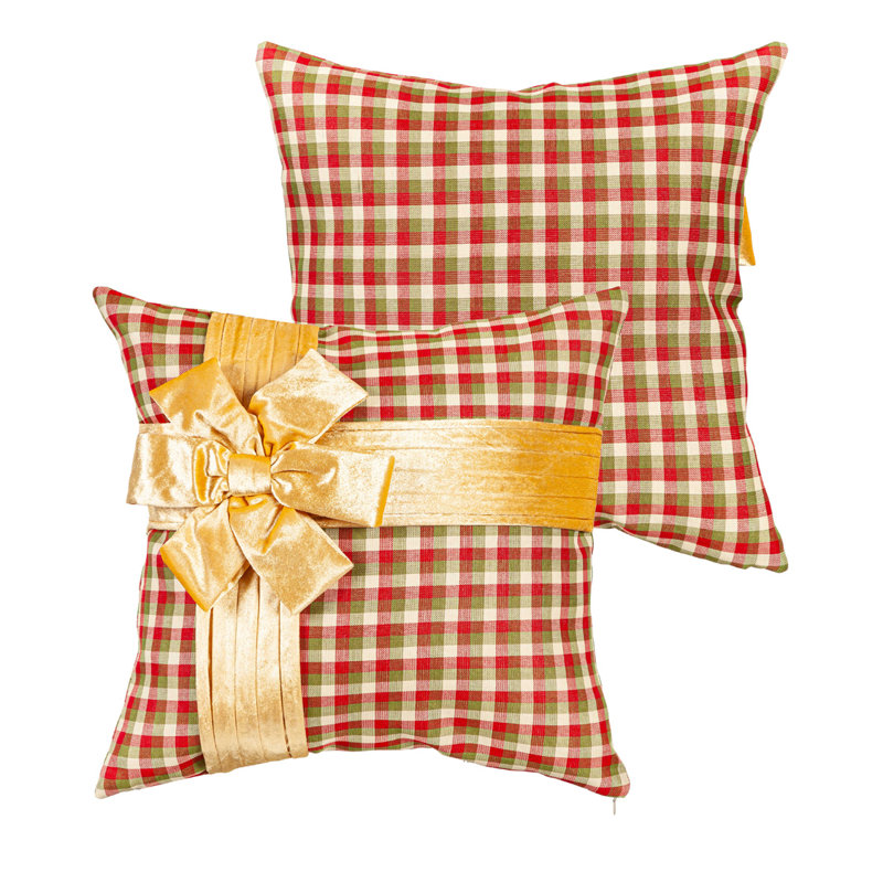 Plaid Outdoor Pillow Cover