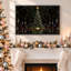 " Green Tree with Gold Star in Cathedral Hall Christmas " Painting-885218942