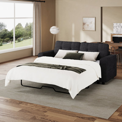 Pull-Out Sleeper Sofa Bed Loveseat Couch