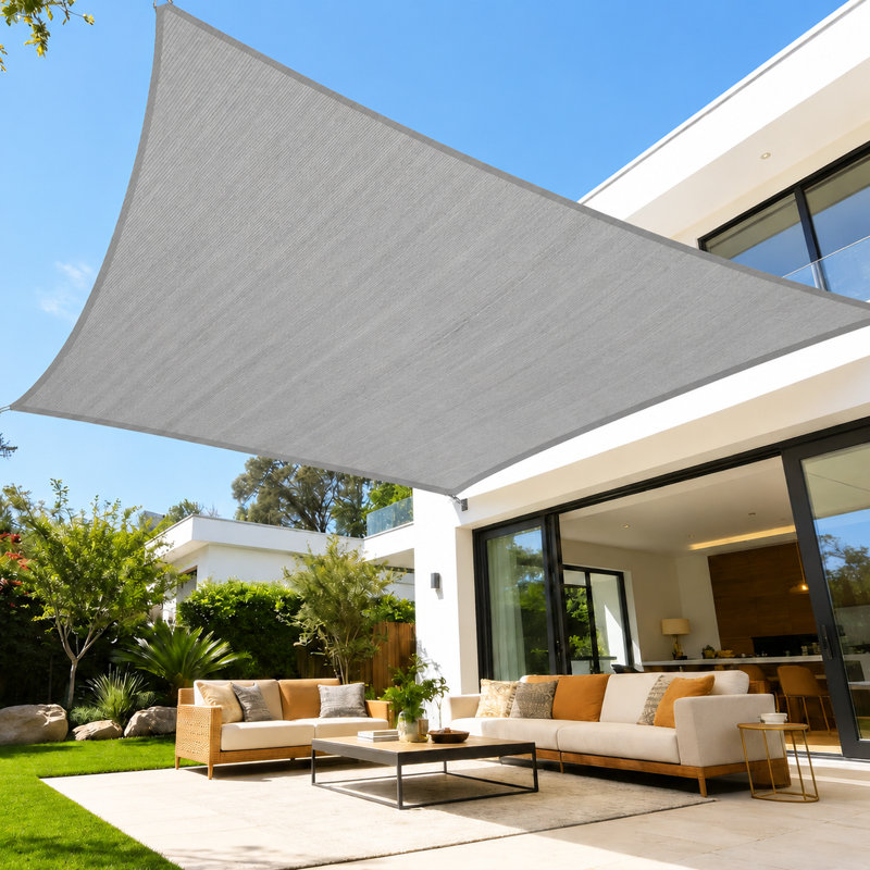 Voile d'ombrage royal 200 g / m² Royal Shade, Gris, 12 pi x 16 pi