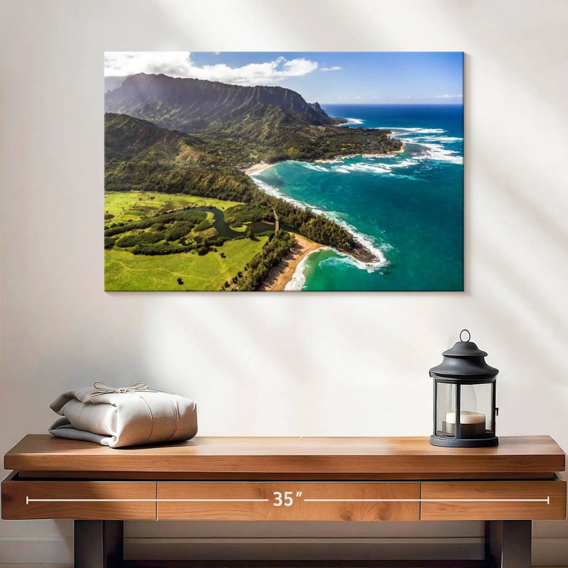 Gillard Kauai Coastal View, H 16 po x l 24 po