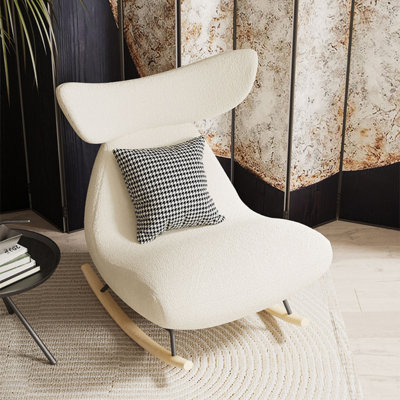 Chaise simple moderne en sherpa moderne