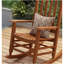 Chaise berçante moderne en bois massif-1651397418