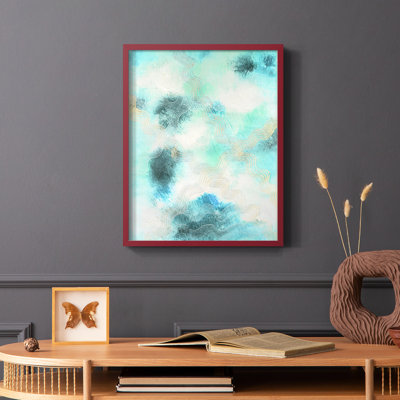 Blue Shift I, reproduction encadrée - bois massif