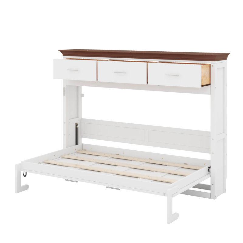 Lit escamotable simple avec tiroirs