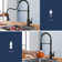 FURUISI Pull Down Touchless Kitchen Faucet with deck plate