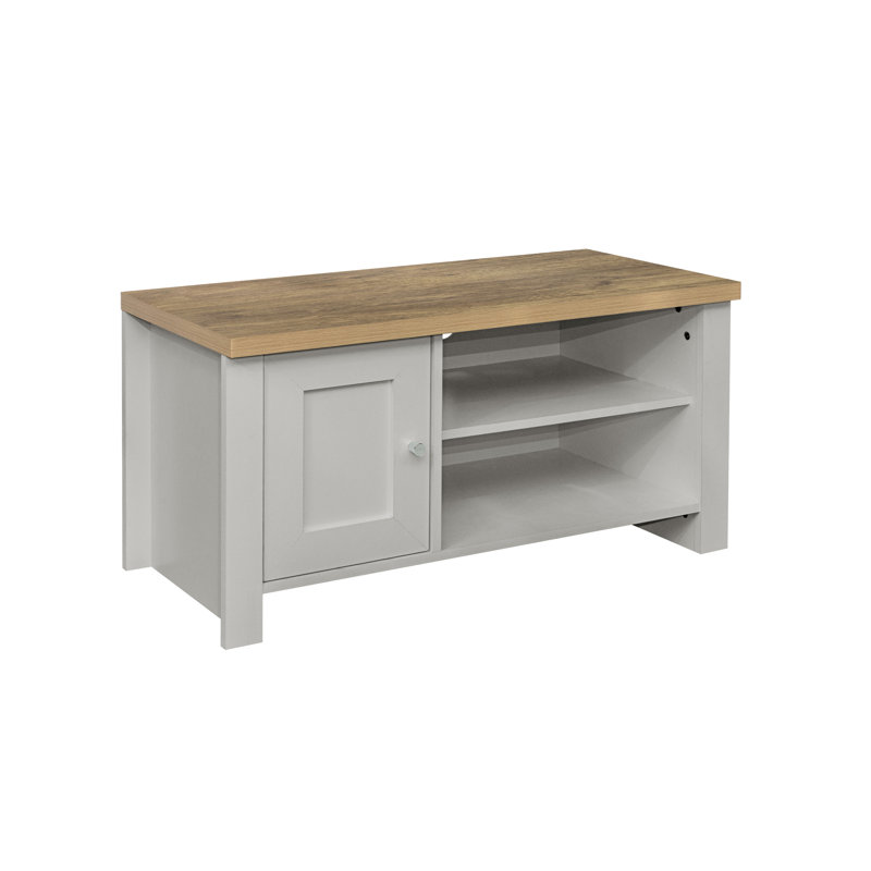 Highgate TV Stand for TVs up to 42", Grey/Oak