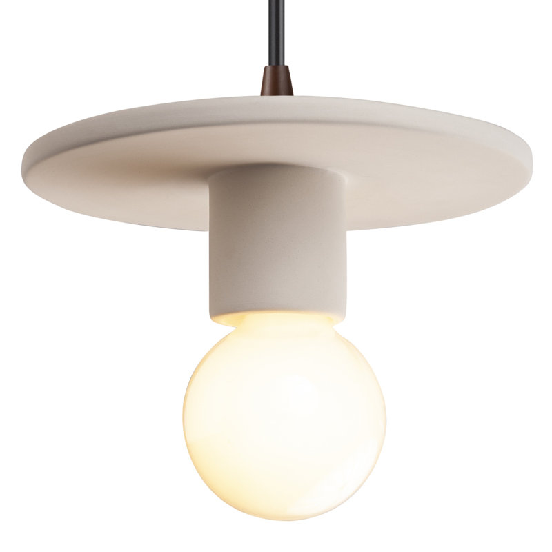 Leni 1 - Light Single Pendant, Bisque, Dark Bronze