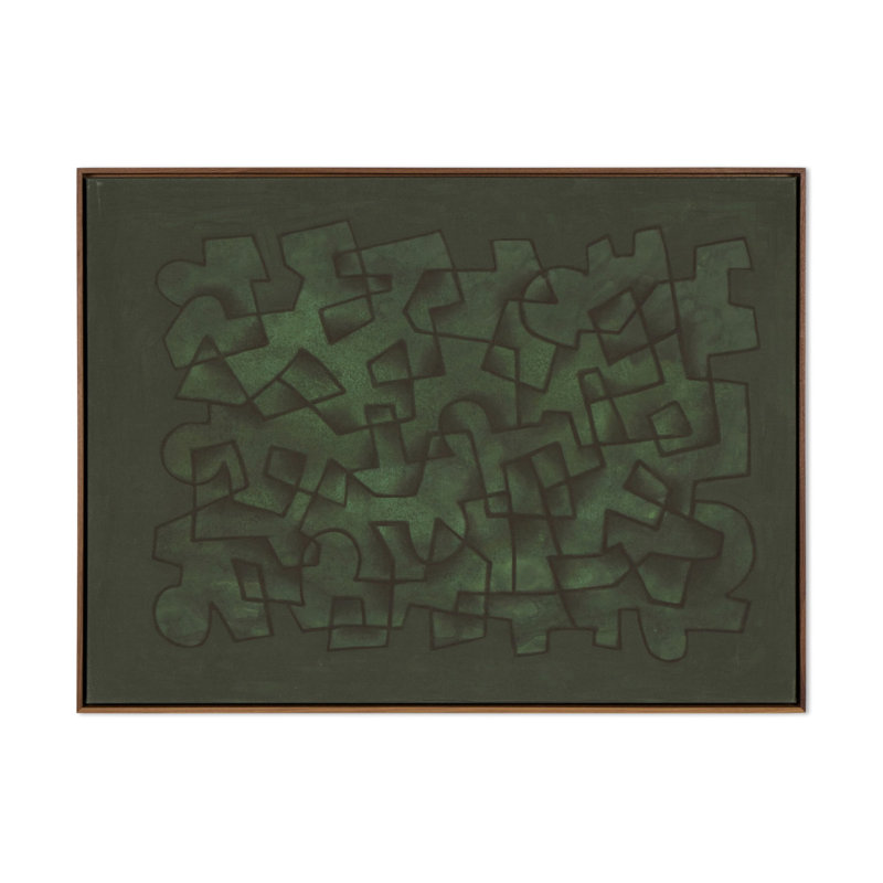Jade Painting by Benjamin Galvan, 60" H x 40" W
