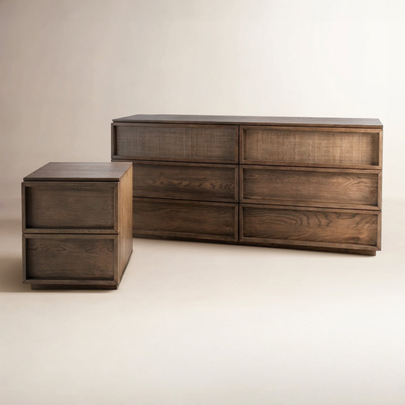 Hudson Rubberwood Bedroom Set