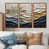 Toile avec cadre flottant brun