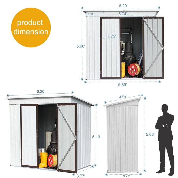 Modular Outdoor Steel Storage Container 8ft wide, 8ft 6 inch high. –  Ingenious Outdoor Storage Inc