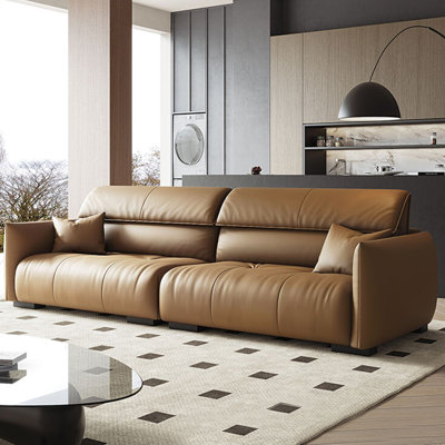 Genuine Leather Modular Sofa cushion couch