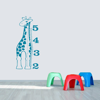 Décalcomanie murale « giraffe growth chart »