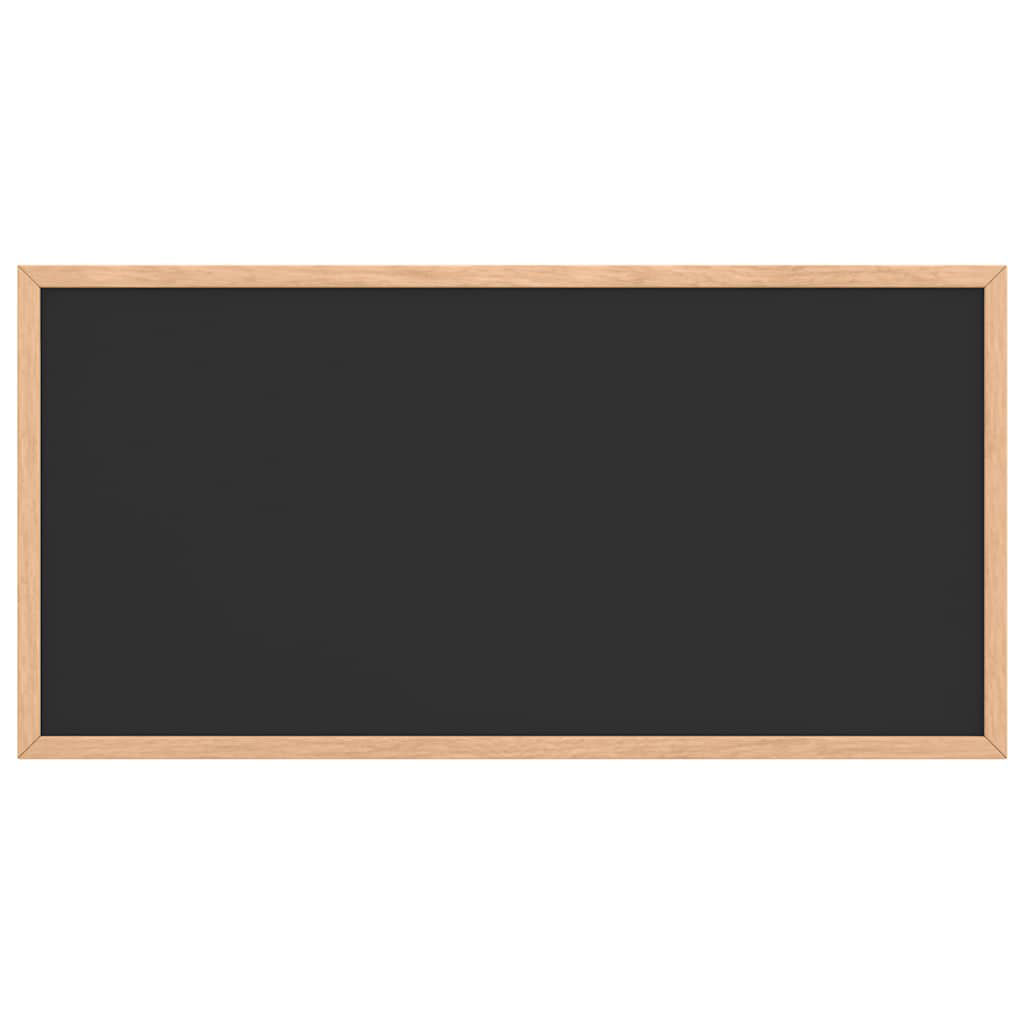 Chalkboard With Solid Pine Wood Frame Black