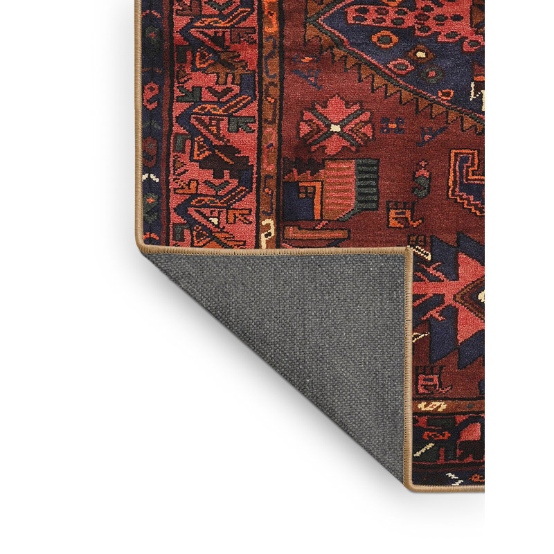 Tapis jaune clair / marron / noir Hagert Southwestern, Rectangle 5 pi x 7 pi