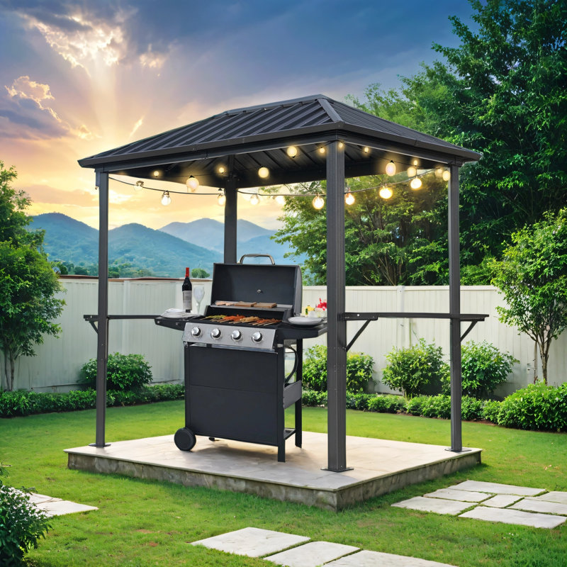 Pavillon de jardin extérieur en métal