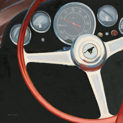 RPM I No Words Red by Marco Fabiano - Wrapped Canvas Painting