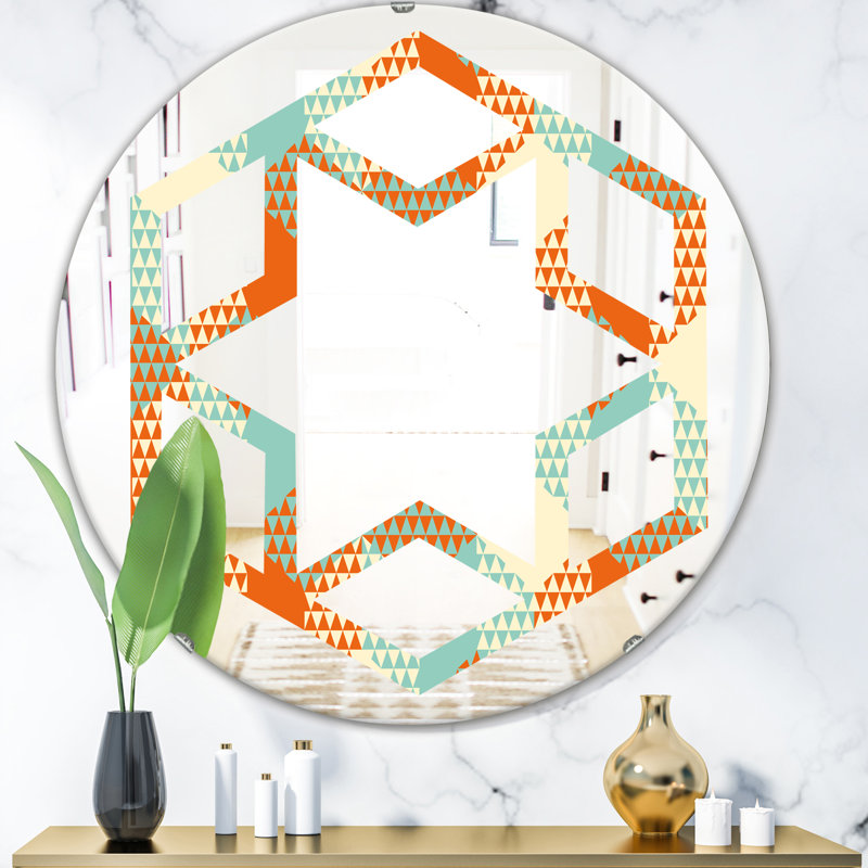 Miroir mural Hexagon Star, H 31,5 po x l 23,7 po