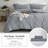 MILDLY Home essentials Super Soft Duvet Cover - 100% Washed Microfiber Comforter Cover Set 3 Pieces,Wrinkle-resistant and highly elastic-1546220864-1546220866