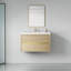 Meuble-lavabo mural avec lavabo et armoire de rangement flottante