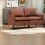 Causeuse compacte en cuir 55,91 pouces Comfort First