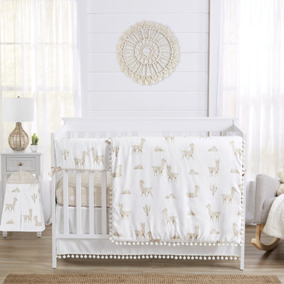 Boho Llama Crib Dust Ruffle