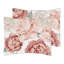 Ensemble d'édredon en microfibre rose / blanc / ivoire 3 pièces