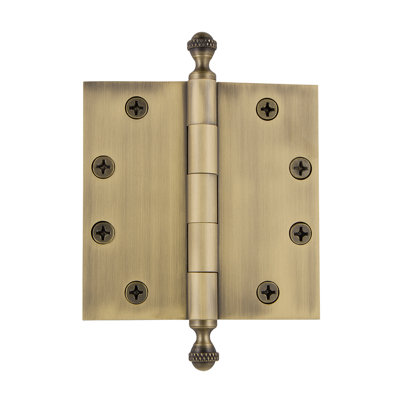 4.5'' x 4.5'' Brass Butt Bearing Hinge