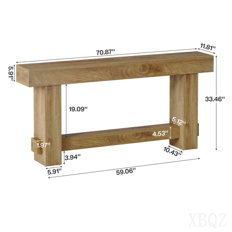 Table de couloir de style moderne, table de canapé, table de couloir, console