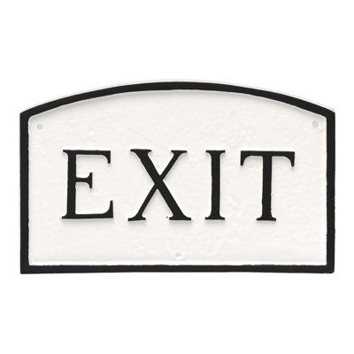 Plaque de jardin exit statement