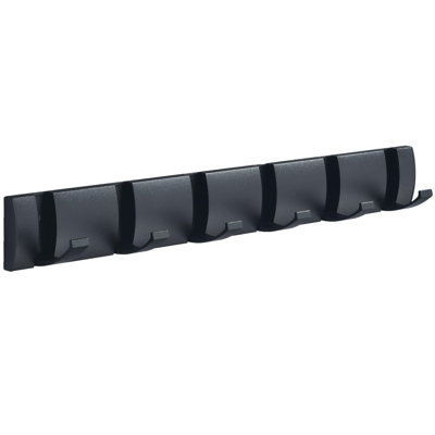 Aericka Aluminium 6 - Hook Wall Mounted Coat Rack