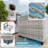 7-Piece Patio Furniture Set, Outdoor Patio Furniture with Thick Cushions, Modular Patio Sofa, Dual-Strand Wicker Rattan, Rust-Resistant Frame, Backyard Furniture for Garden, Deck-148059701