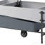 Table basse grise et blanche avec plateau relevable