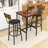 3-Piece Space-Saving Dining Table Set with Upholstered Seats and Durable Frame for Small Space-203635935-203635912-206491325