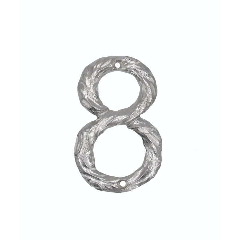 Numéro de maison à fixation en métal, 8