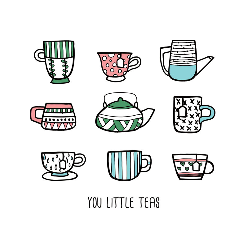 You Little Teas 2886804, H 20 po x l 20 po, Non, Toile tendue