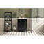 Meuble-lavabo 24 po avec lavabo en céramique, esthétique champêtre français, fonctionnement silencieux des tiroirs, compartiments de rangement modernes 24 po, lavabo, métal rustique, mouvement fluide, compact pour gels de douche-337514567