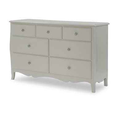 Commode 7 tiroirs en bois massif Olivia