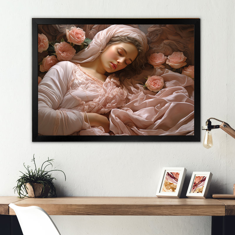 Judaïsme reposant, sabbats endormis sur toile, Cadre simple noir, H 30 po x l 40 po x P 1,5 po