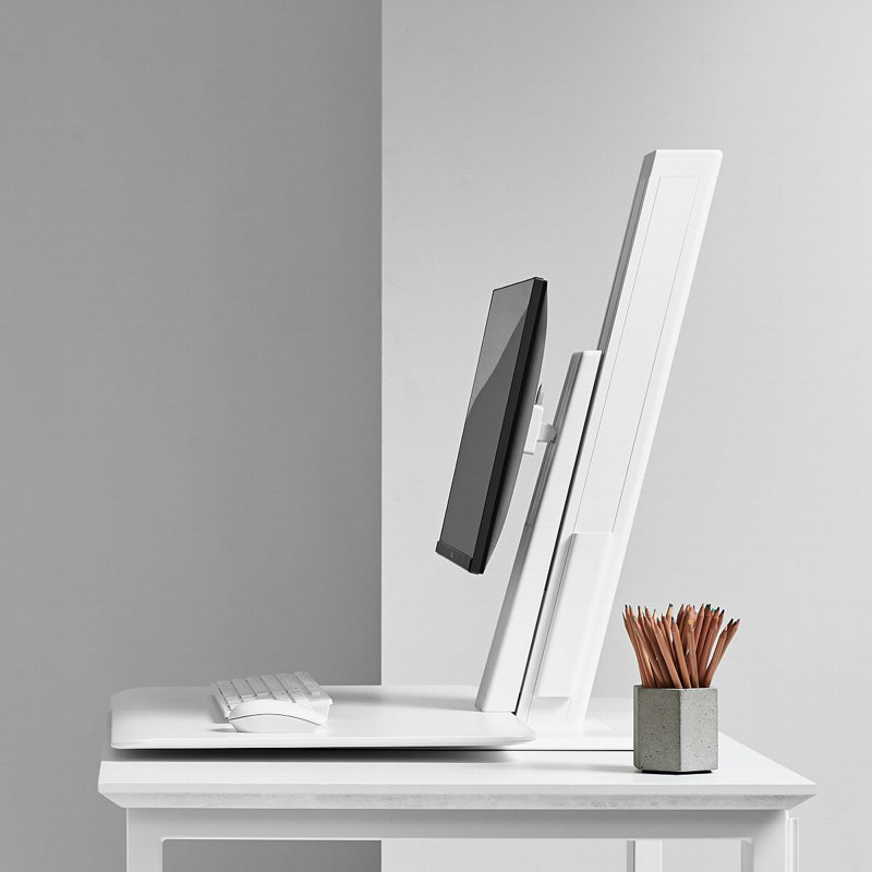 Quickstand Eco Standing Desk Converter, White