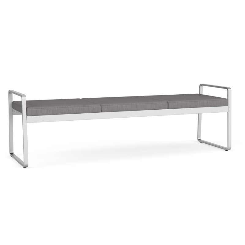 Structure en métal 3 places Gansett, Plot Line Steel, Argent