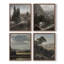 «Vintage Landscape Cxxxi», 4 pièces sur papier-1723233185-1723233188