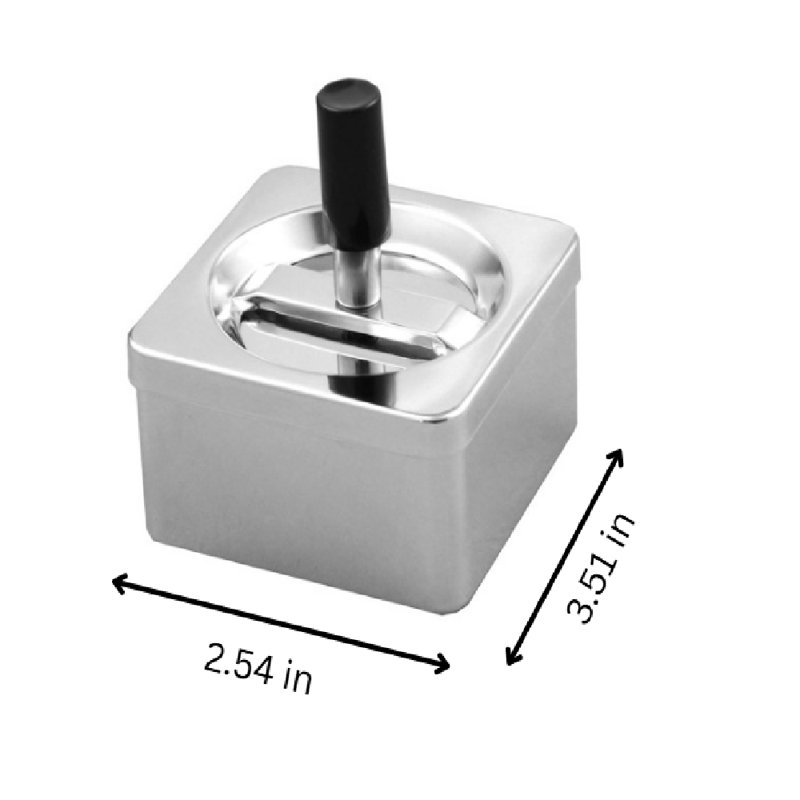Visol Stash Stainless Steel Push‑down Cigarette Ashtray