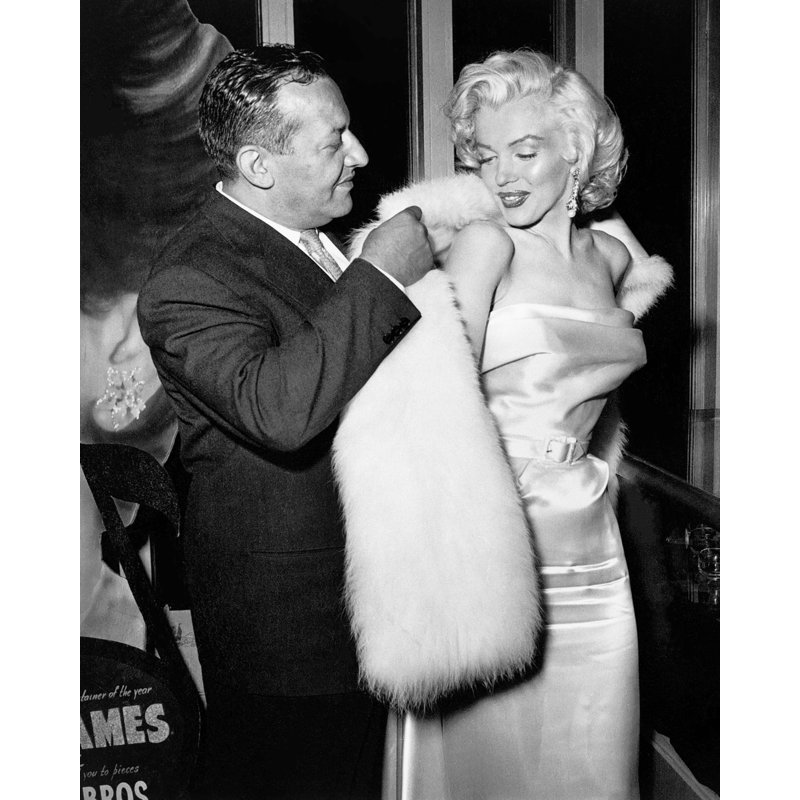 Le propriétaire de Ciro, Herbert Hover et Marilyn Monroe - Photographie sans cadre sur papier, Noir / blanc, L 8 po x H 10 po