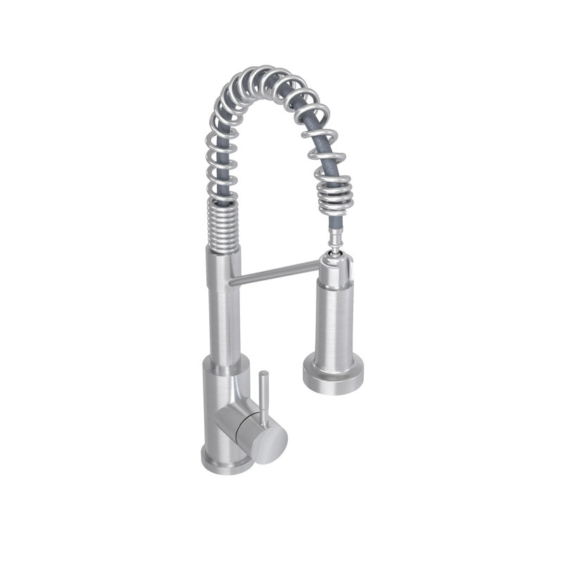Bothwa Home CUPC Certified 19" Single Handle Kitchen Faucet (Brushed Nickel Finish), Brushed Nickel