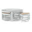 Raffles Rattan Cocktail Table with Benches-71441851-71441863