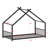 Metal House Bed Frame with Open Concept Design-128984860