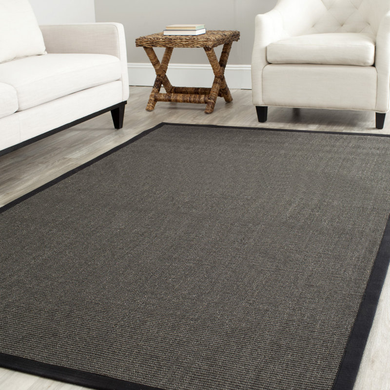 Dollard Charcoal Jute/Sisal Area Rug, Rectangle 11' x 15'