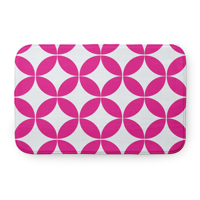 Tapis de bain Funky Junky, L 17 po x L 24 po, Rose